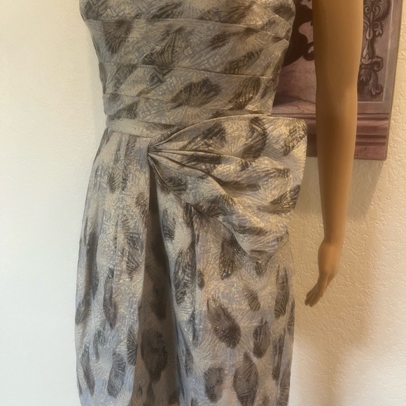 BCBG MaxAzria Jacquard Strapless Dress, Size 8 - Picture 5 of 14